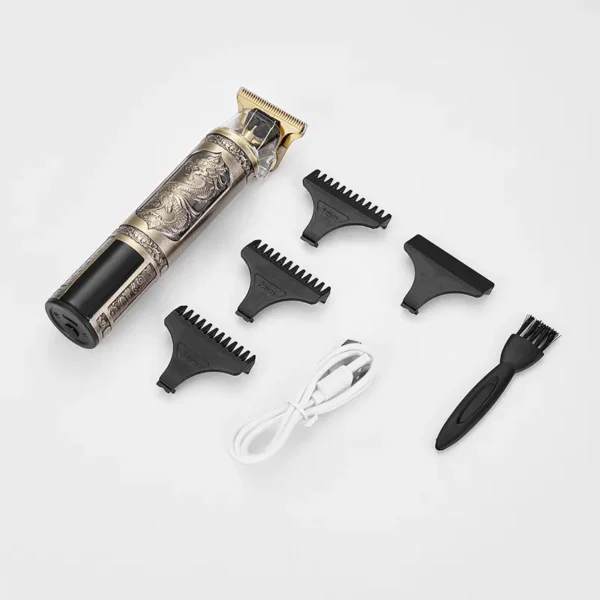 T9 Electric Hair Clipper com três velocidades de ajuste, tela grande, Power Display, Metal Shaver, Cabeleireiro, USB - Image 3